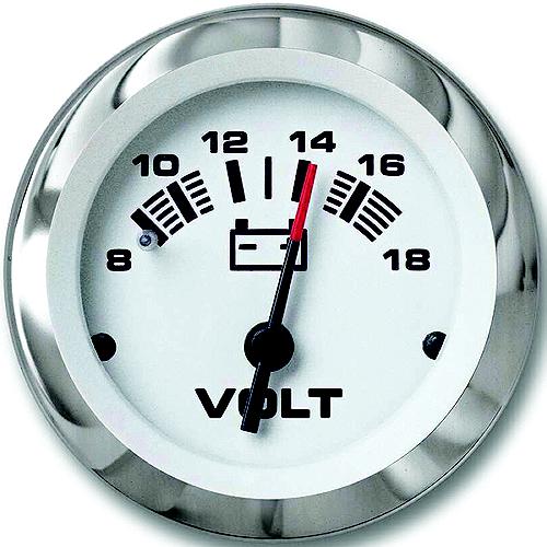 SIERRA, VOLTMETER, GAUGE, INSTRUMENTATION, WHITE, LIDO, 65506P