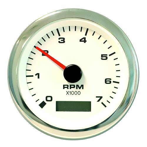 SIERRA, TACHOMETER, HOURMETER, WHITE, PREMIER PRO, GAUGE, INSTRUMENTATION, 62565P