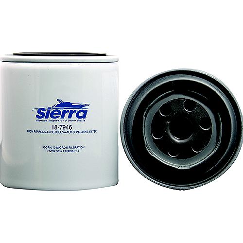 SIERRA, FUEL, WATER, SEPARATOR, FILTER, 10, MICRON, RATING, OMC, 502905, 18-7946