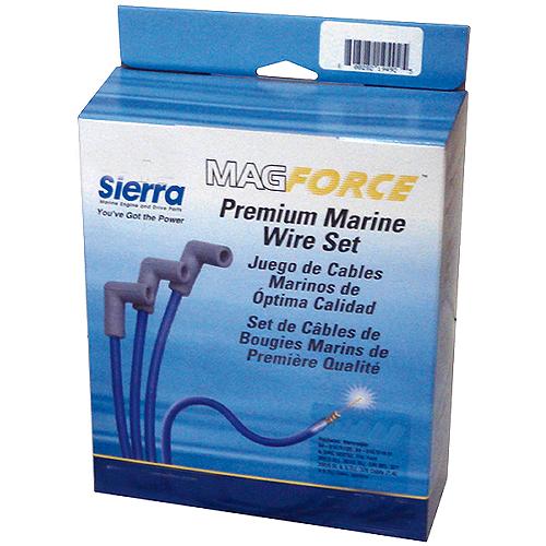 SIERRA, SPARK, PLUG, WIRE, SET,
FITS, 90, 115 HP, OUTBOARD,
INCLUDES, TWO - 14 INCH, TWO 16 INCH, 18-8839-1