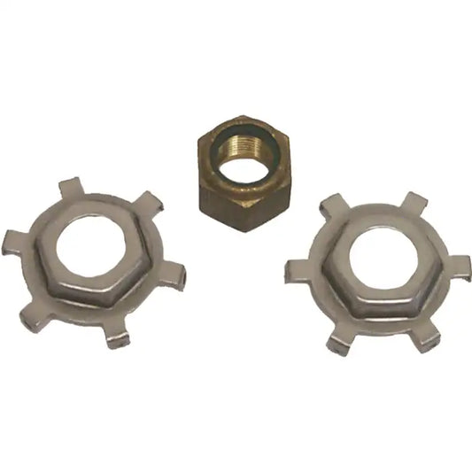 SIERRA, PROP, NUT, KIT, Contains, two, tab, washers, 18-3200, (F697140), and, prop, nut, 18-3700, (F7000), Mercury, 11-52707Q1, 11-52707A1, 11-52707A2, Mallory, 9-73960, Quicksilver, 11-52707Q1,
18-3701