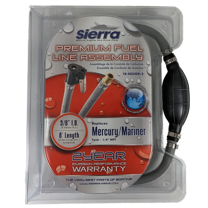 SIERRA, COMPLETE, FUEL, LINE, ASSEMBLY, 18-8024EP-2, Mercury, 32-858104Q08, 32-858104K08